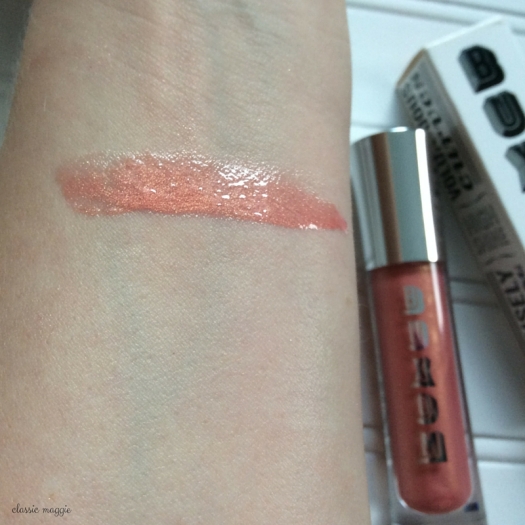 Swatch of Buxom's Full Bodied Lip Gloss in Boo-Yah